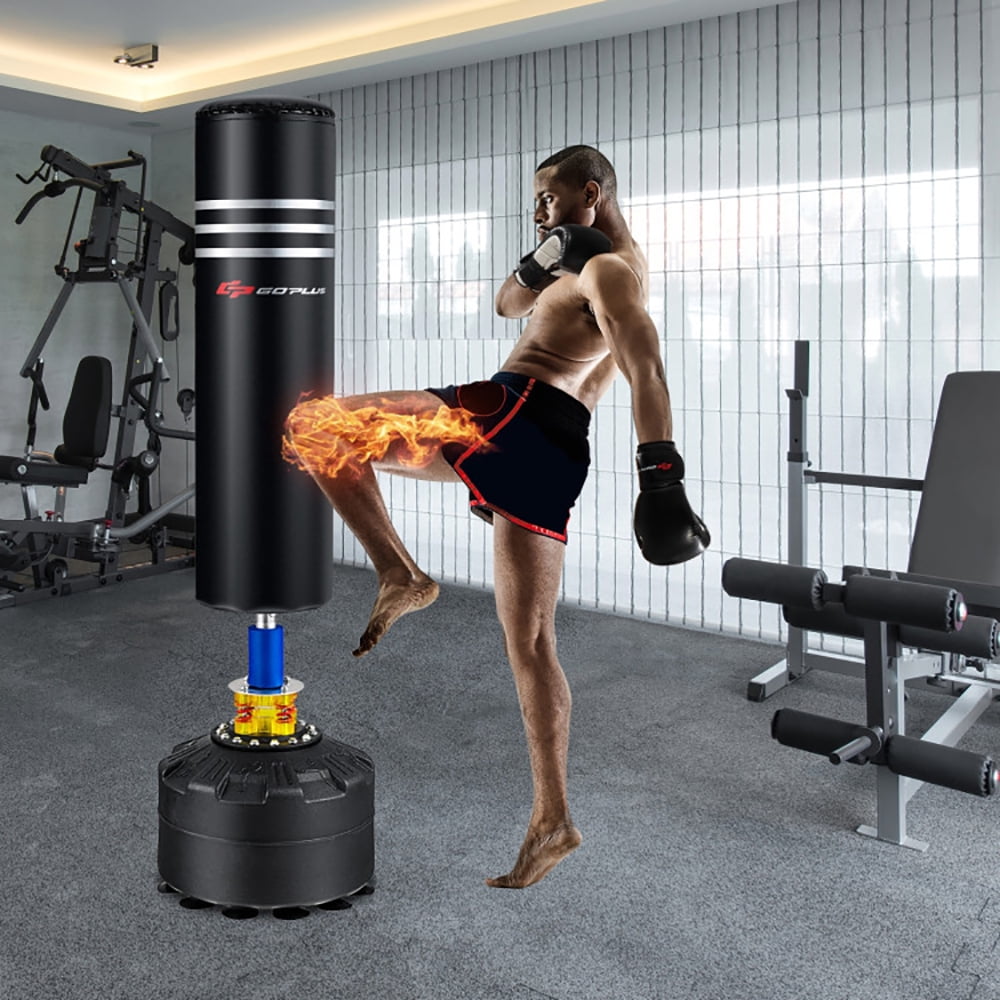 Yardi Yarda 70 Inch Freestanding Punching Boxing Bag with 12 Suction Cup Base, Heavy Punching Bag with Stand Adults Teens