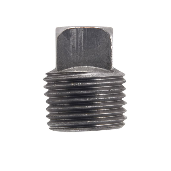 Billco Corporation 1/4 in. MPT Black Steel Square Head Plug