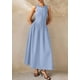 thumbnail image 5 of Vestido PRETTYGARDEN 2025 Maxi sin mangas azul claro talla S, 5 of 8