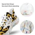 thumbnail image 7 of Wild Yellow Sunflowers on Black Background Walking Shoes for Men Woman Lightweight Tennis Fashion Elastic Sports Shoes Cushion Basketball Shoes, 7 of 7