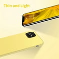 thumbnail image 4 of Dteck iPhone 11 Case, Ultra Slim Fit iPhone Case Liquid Silicone Gel Cover with Full Body Protection Anti-Scratch Shockproof Case Compatible with iPhone 11 6.1 inch, Yellow, 4 of 6