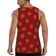 thumbnail image 3 of Easygdp Strawberry Men's Tank Top, Sleeveless Muscle T Shirts, Breathable, Quick-Dry, Loose for Gym, Running, Fitness - Medium, 3 of 9