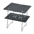 thumbnail image 2 of tamizeot Mini Table Pliante Table de Plage Table Cam Compacte pour Randonnée Patio Voyage Noir, 2 of 6