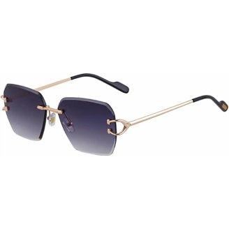 Kate Spade Black Oversized Metal Frame Sunglasses Kate Spade Nicola/g/s Women Black Geometric Sunglasses  main image 2