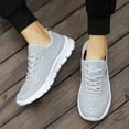 thumbnail image 6 of Mens Sneakers Male Mens Slip On Sneakers Wide Width Men Summer Lightweight Breathable Mesh Shoes Running Shoes Mesh Shoes Lace Up Large Size Casual Sneakers(Grey,US 11), 6 of 7
