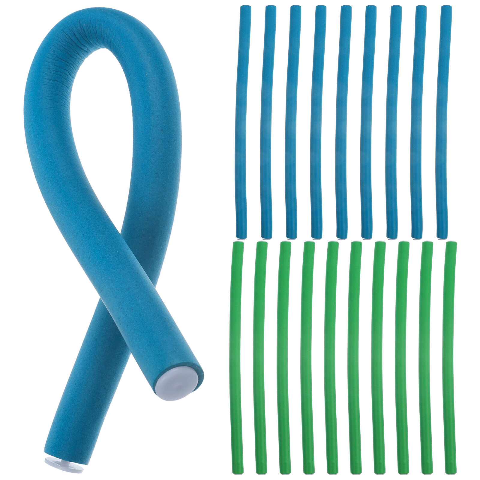 2 Packs Hair Curler Rollers Women Flexible Curling Rods Heatless Foam