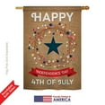 thumbnail image 2 of Breeze Decor H111068-BO Independence Day Americana Fourth of July Impressions Decorative Vertical 28" x 40" Double Sided House Flag, 2 of 3