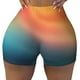 thumbnail image 2 of Fotbe yellow orange and teal Shorts Sin Costuras – Shorts Deportivos de Cintura Alta para Mujer, Elásticos para Gimnasio, Yoga, Running o Ciclismo-Medium, 2 of 8