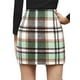 thumbnail image 2 of Lucakuins - Minifalda ajustada para mujer, clásica, con estampado a cuadros, cintura alta, con cremallera, falda lápiz de lana Lucakuins  moda, 2 of 4