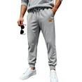 thumbnail image 1 of Ceisia Men Solid Color Corduroy Straight Leg Pants Elastic Waist Drawstring Gift Casual Trousers, 1 of 7