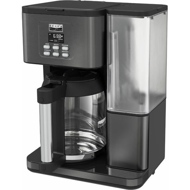 18Cup Programmable Coffee Maker Black Stainless Steel