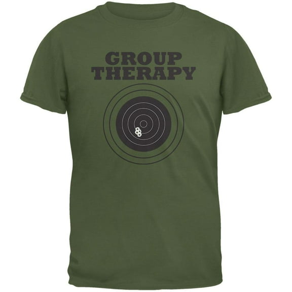 Group Therapy Military Green Adult T-Shirt - X-Large