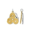 thumbnail image 2 of Sterling Silver with Yellow Plating Yoga Pose Charm Pendant Necklace with Chain, 2 of 5