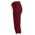 thumbnail image 6 of BUIGTTKLOP Cotton Linen Capri Pants for Women Knee Length Summer Casual Capris Elastic Drawstring Waisted Cropped Beach Pants with Pockets, 6 of 6