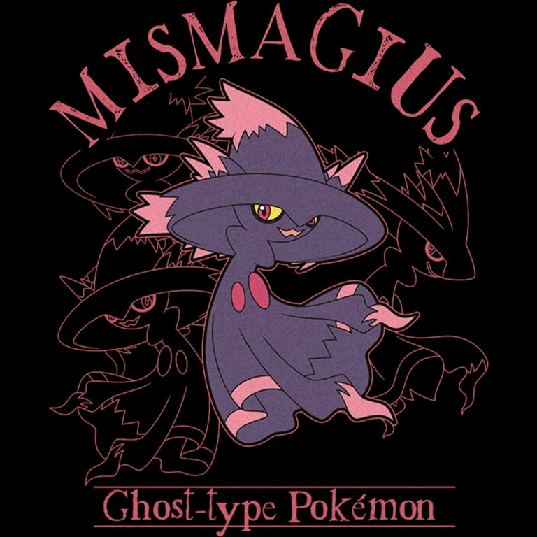 Men's Pokemon Ghost Type Mismagius Graphic T-Shirt - Walmart.com