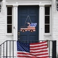 thumbnail image 3 of Cloth Front Door Wall Home Decor Festival Garland Decoration Indoors Outdoors Americana Wreath Patriotic Wreath Handcrafted Memorial Day Wreath Rose Americana Wreath Car Love Edition, 3 of 5