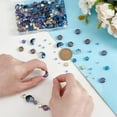 thumbnail image 3 of 485 piezas de cuentas de estrellas y lunas de formas mixtas para hacer bisutería, cuentas espaciadoras de vidrio, cuentas sueltas de plástico CCB, 3 of 9