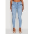 thumbnail image 4 of Womens WAX High Rise Solid Cropped Skinny Jeans, 4 of 5