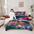 thumbnail image 4 of Castle Fairy Racing Car Twin Comforter Sets for Female Men,Speed Race Car Bedding Set, 4 of 8