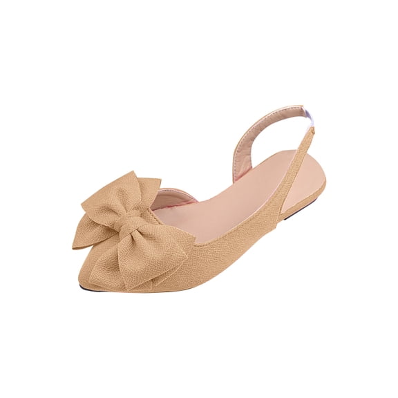 Wensltd Low Heel Flats for Women Comfortable Work Office Casual Pointed Toe Shoes
