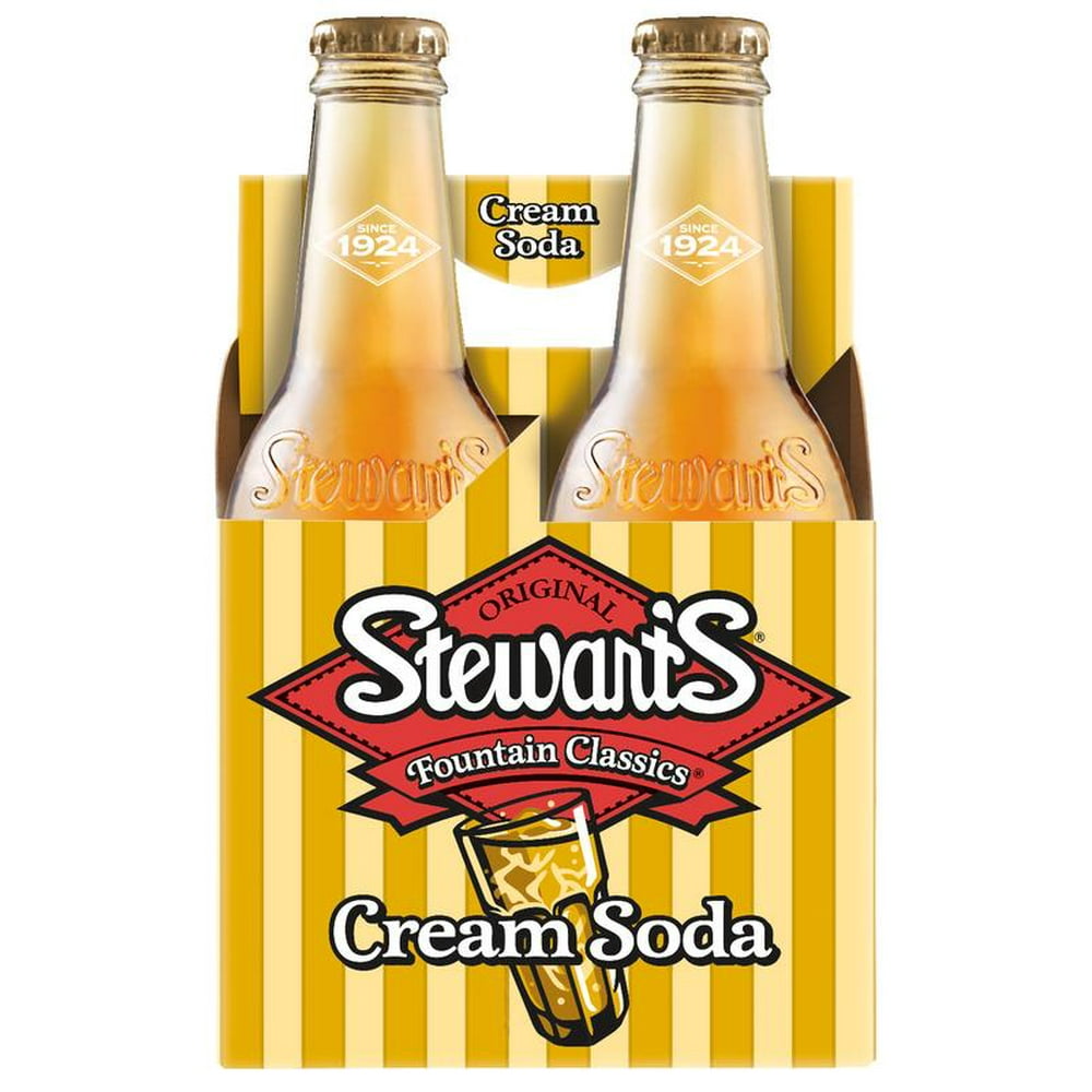 Stewart's Original Fountain Classics Creamy Vanilla Taste Cream Soda, 12 Fl. Oz., 4 Count