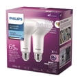 thumbnail image 4 of PHILIPS 7.2W (65W) BR30 Ultra High Definition Medium Base Daylight Dimmable LED Light Bulb 2 pack, 4 of 5