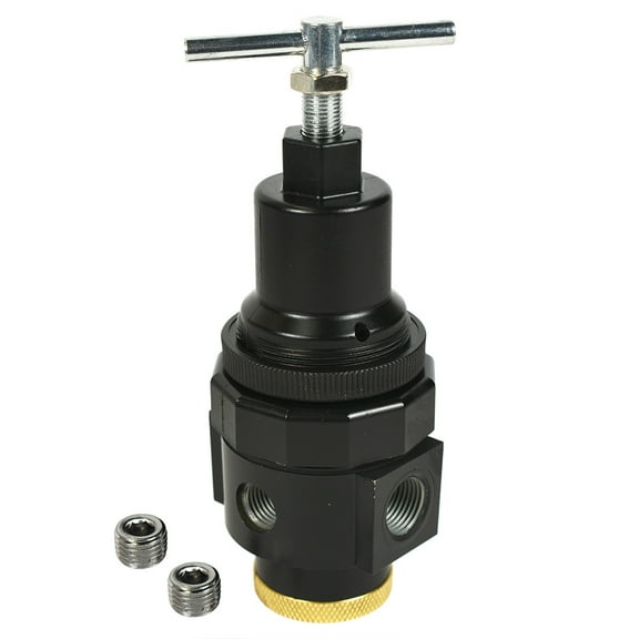 Interstate Pneumatics W1140T 1/4" Standard "T" Handle Air Regulator 0-120 PSI