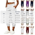 thumbnail image 6 of Women Cargo Pants Solid Color Elastic High Waisted Sweatpant Comfy Trousers Lightweight Joggers Pants with Pockets, 6 of 7