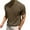 Brown, variant on QIPOPIQ Men's Fashion Mock Turtleneck T-Shirts Long Sleeve Pullover Sweater Basic Designed Undershirt Slim Fit Top Clearance