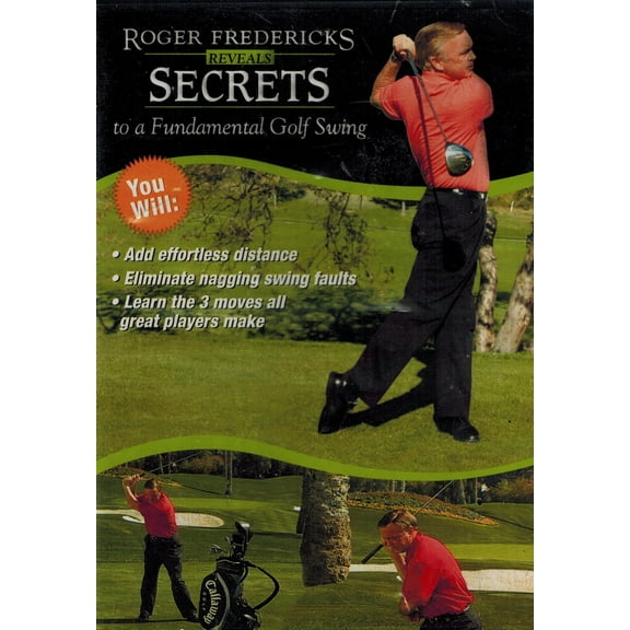 Roger Fredericks - Reveals Secrets to a Fundamental Golf Swing DVD NEW