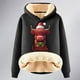 thumbnail image 4 of WILLBEST Sudadera con Capucha para Mujer, Estampado Navideño de Vaca, Cálida XXXXX-Grande, 4 of 4