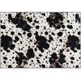 Cow Print Area Rugs, Black White Cowhide Pattern Carpet, Washable Non ...