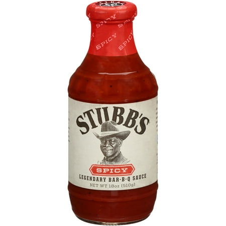 Stubb's Spicy Bar-B-Q Sauce, 18 oz (The Best Rib Sauce)