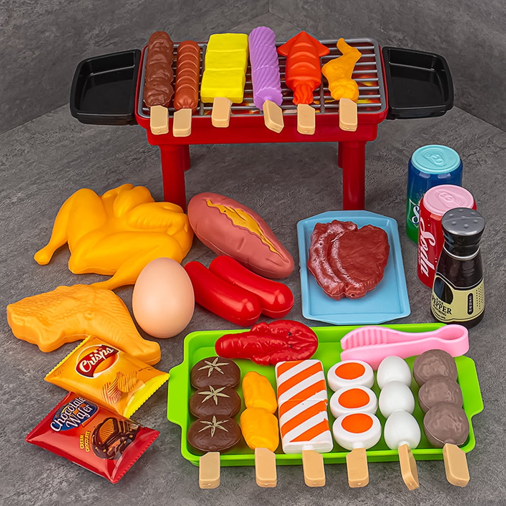 Details about   Kitchen Playset Girls Boys Bake Set Play Food BBQ Pretend Kids Toy Cooking Chef 