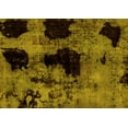 thumbnail image 1 of Ahgly Company Machine Washable Indoor Rectangle Abstract Yellow Modern Area Rugs, 3' x 5', 1 of 4