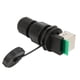 thumbnail image 1 of Conector impermeable, RJ45-90° Conector RJ45 8 Conector impermeable de red Conector de puente de red Rendimiento probado, 1 of 9