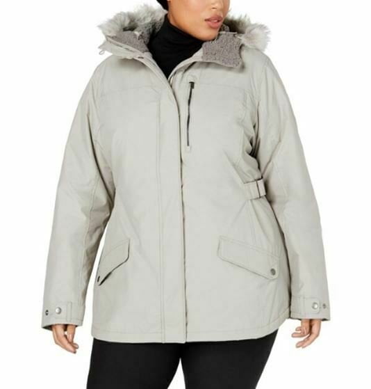 womens columbia faux fur hooded jacket