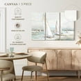 thumbnail image 4 of Elephant Stock Windswept Sails I Wall Art - Horizontal Multi Panel Canvas - Living Room Wall Decor - Transportation Multi Panel - White And Gray Decor By Eva Watts - 23" x 14", 4 of 4