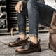thumbnail image 5 of Zapatos de hombre, zapatos para exteriores, tecnología de color frotado a mano, zapatos de hombre de cuero de vaca, suela de material transparente, zapatos de hombre con cordones, 5 of 5