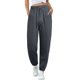 thumbnail image 1 of Gibobby pantalones de pana para mujer Pantalones deportivos con forro polar de algodón para mujer, pantalones deportivos informales con pierna recta (Gris, S), 1 of 4