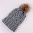 thumbnail image 4 of DOPI Stylish Hats Women Fashion Keep Warm Winter Hats Knitted Wool Hemming Hat, 4 of 5