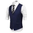 thumbnail image 4 of COOFANDY Men's Business Suit Vest,Slim Fit Formal Skinny Wedding Waistcoat,, 4 of 6