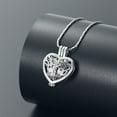 thumbnail image 5 of Tree of Life Cremation Urn Ashes Necklace for Women Men Hollow Heart Cremation Ash Pendant Loved One Memorial Jewelry, 5 of 8