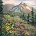 thumbnail image 2 of Oleson, Nanette 20x20 Gold Ornate Wood Framed with Double Matting Museum Art Print Titled - Western Vistas III, 2 of 4