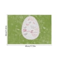 thumbnail image 3 of SLYNSHome Rabbit Bunny Happy Easter Placemats 12x18 Inch Seasonal Spring Table Mats for Party Kitchen Dining Decoration, 3 of 7