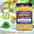 thumbnail image 3 of Crystallized Ginger Dices by It's Delish, 2.5 Lbs Jumbo Container  Candied Dried Ginger Fruit Chews Natural Candy, Ginger Root with Sugar Crystals, Unsulphured, No Color Added - Healthy Snack, Vegan, 3 of 7