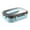 Blue, variant on Lunch Box, 9"x6.6"x2.7" Compartment Lunch Box with Lid, Thickened Insulation Heating Fast Food Box, Work Travellers Lunch Box
