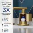 thumbnail image 6 of TVOFEK Brushed Gold Bathroom Faucet for Sink, 8 Inch Widespread 2‑Handle Vanity Faucets, 316 Stainless Steel with Metal Drain & Supply Hoses, WaterSense Certified, 6 of 16