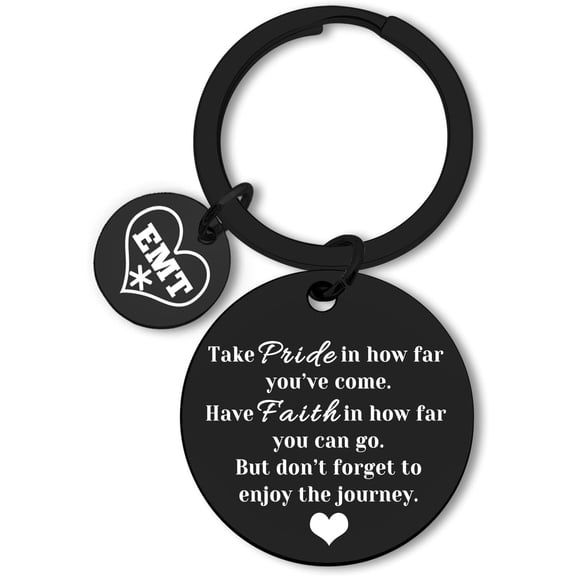 Emergency Medical Technician Gifts EMT Keychain Emergency Medical Inspirational Graduation Gifts Medical School Graduation Gift Encouragement Gifts for Medical Student Coworker Paramedic Gifts