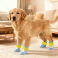thumbnail image 4 of All Weather Outdoor Traction Silicone Protective Boots For Small Medium Dogs Pet Supplies, 4 of 5